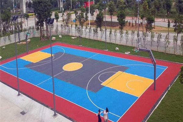 精致浩然塑胶篮球场的铺装和工艺流程简单介绍