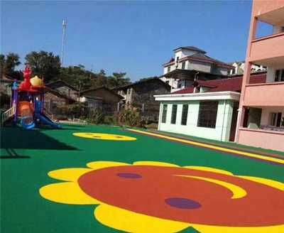 济南某幼儿园塑胶跑道建造